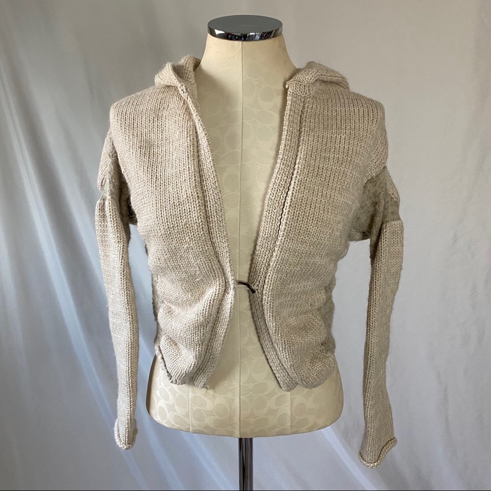 Helmut Lang cropped hooded sweater SEE NOTES